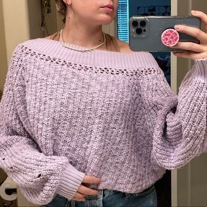 Free people chunky crop sweater